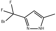 3-(bromodifluoromethyl)-5-methyl-1H-pyrazole Struktur