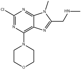 (2-CHLORO-9-METHYL-6-MORPHOLINO-9H-PURIN-8-YL)-N-METHYLMETHANAMINE Struktur