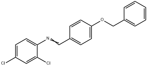 N-[4-(benzyloxy)benzylidene]-2,4-dichloroaniline Struktur