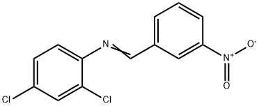 (2,4-dichlorophenyl)(3-nitrobenzylidene)amine Struktur
