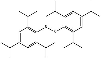 双(2,4,6-三异丙基苯基)二硫化物 结构式