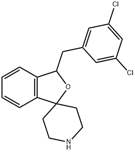 3-(3,5-dichlorobenzyl)-3H-spiro[isobenzofuran-1,4'-piperidine] 结构式