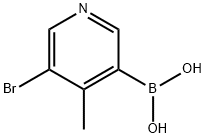 5-Bromo-4-methylpyridine-4-boronic acid Structure