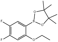 4,5-Difluro-2-ethoxyphenylboronic acid pinacol ester Struktur