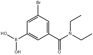 (3-溴-5-(二乙基氨甲酰)苯基)硼酸 (请以英文为准,中文仅做参考),2121514-35-8,结构式