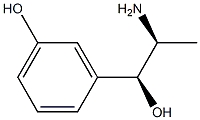 3-((1S,2S)-2-amino-1-hydroxypropyl)phenol 化学構造式