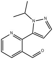 2-(1-isopropyl-1H-pyrazol-5-yl)nicotinaldehyde Structure