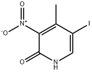 5-Iodo-4-methyl-3-nitro-1H-pyridin-2-one Structure