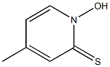 1-hydroxy-4-methylpyridine-2-thione Struktur