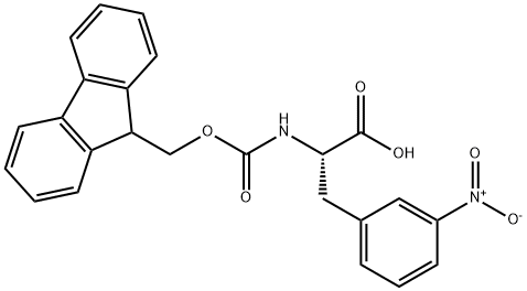 DL-N-[(9H-fluoren-9-ylmethoxy)carbonyl]-3-nitro- Phenylalanine Structure