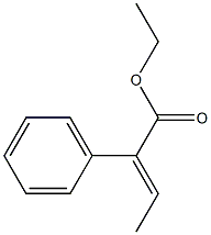 Ethyl (E)-2-phenylbut-2-enoate Structure