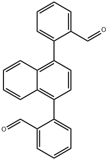 2-[4-(2-formylphenyl)naphthalen-1-yl]benzaldehyde 化学構造式