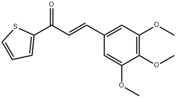 (2E)-1-(thiophen-2-yl)-3-(3,4,5-trimethoxyphenyl)prop-2-en-1-one 化学構造式