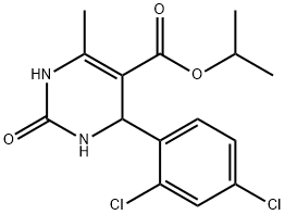 isopropyl 4-(2,4-dichlorophenyl)-6-methyl-2-oxo-1,2,3,4-tetrahydropyrimidine-5-carboxylate 结构式