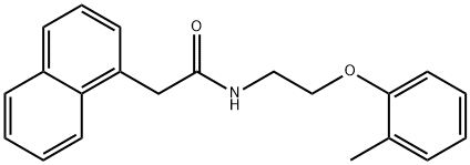 N-[2-(2-methylphenoxy)ethyl]-2-naphthalen-1-ylacetamide Structure