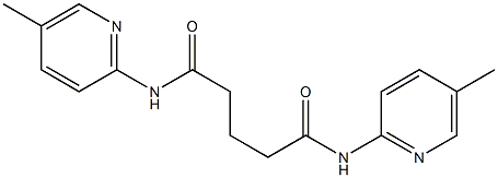 N,N'-bis(5-methylpyridin-2-yl)pentanediamide 结构式