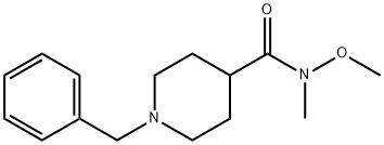 1-BENZYL-N-METHOXY-N-METHYLPIPERIDINE-4-CARBOXAMIDE Struktur
