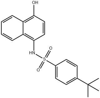 4-(tert-butyl)-N-(4-hydroxynaphthalen-1-yl)benzenesulfonamide Structure