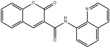 2-oxo-N-(quinolin-8-yl)-2H-chromene-3-carboxamide Structure