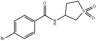 4-bromo-N-(1,1-dioxidotetrahydrothiophen-3-yl)benzamide,303016-16-2,结构式