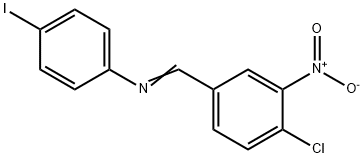 N-(4-chloro-3-nitrobenzylidene)-4-iodoaniline 结构式