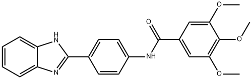 N-(4-(1H-benzo[d]imidazol-2-yl)phenyl)-3,4,5-trimethoxybenzamide Structure