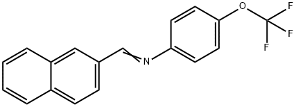 N-(2-naphthylmethylene)-4-(trifluoromethoxy)aniline 结构式