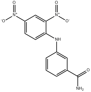 3-[(2,4-dinitrophenyl)amino]benzamide 化学構造式