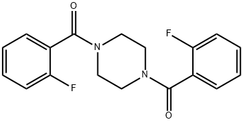 PIPERAZINE-1,4-DIYLBIS((2-FLUOROPHENYL)METHANONE),304510-78-9,结构式