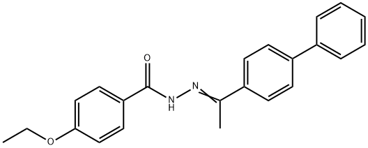 N'-[1-(4-biphenylyl)ethylidene]-4-ethoxybenzohydrazide,304665-67-6,结构式