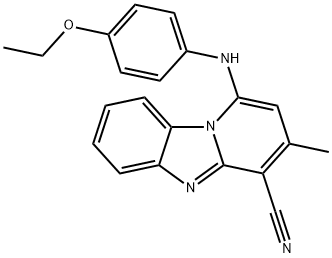 1-((4-ethoxyphenyl)amino)-3-methylbenzo[4,5]imidazo[1,2-a]pyridine-4-carbonitrile 结构式