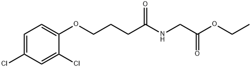 ethyl 2-[4-(2,4-dichlorophenoxy)butanoylamino]acetate Structure