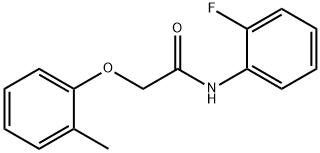 N-(2-fluorophenyl)-2-(2-methylphenoxy)acetamide,311782-29-3,结构式