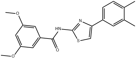 N-(4-(3,4-dimethylphenyl)thiazol-2-yl)-3,5-dimethoxybenzamide Structure