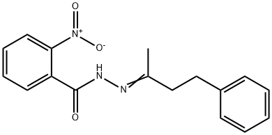 N'-(1-methyl-3-phenylpropylidene)-2-nitrobenzohydrazide 结构式