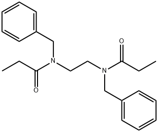 N,N'-1,2-ethanediylbis(N-benzylpropanamide) Structure