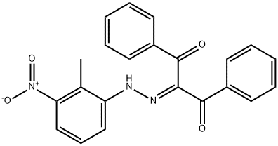 2-[(2-methyl-3-nitrophenyl)hydrazono]-1,3-diphenyl-1,3-propanedione 结构式