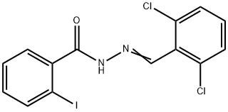 N'-(2,6-dichlorobenzylidene)-2-iodobenzohydrazide 结构式