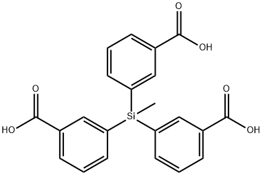 Benzoic acid,3,3',3''-(methylsilylidyne)tri- (8CI) 化学構造式