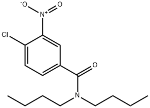 N,N-Di-n-butyl-4-chloro-3-nitrobenzamide, 97% 化学構造式