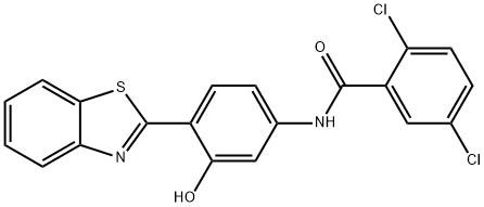 327051-69-4 N-(4-(苯并[D]噻唑-2-基)-3-羟基苯基)-2,5-二氯苯甲酰胺