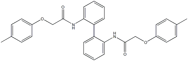 N,N'-2,2'-biphenyldiylbis[2-(4-methylphenoxy)acetamide] 结构式