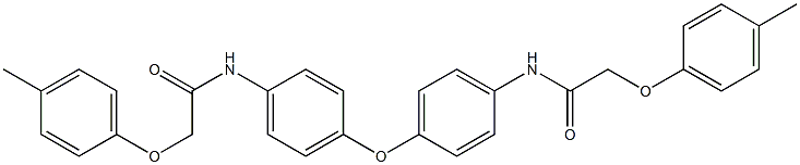 N,N'-[oxybis(4,1-phenylene)]bis[2-(4-methylphenoxy)acetamide] 结构式