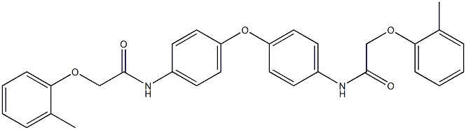 N,N'-[oxybis(4,1-phenylene)]bis[2-(2-methylphenoxy)acetamide] Struktur