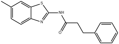 N-(6-methylbenzo[d]thiazol-2-yl)-3-phenylpropanamide Structure