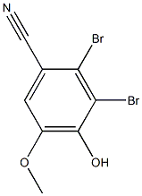 2,3-dibromo-4-hydroxy-5-methoxybenzonitrile Structure