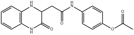 4-(2-(3-oxo-1,2,3,4-tetrahydroquinoxalin-2-yl)acetamido)phenyl acetate Structure