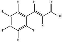 trans-Cinnamic-d7 Acid 结构式