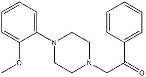 1-[4-(2-methoxyphenyl)piperazin-1-yl]-2-phenylethanone Struktur