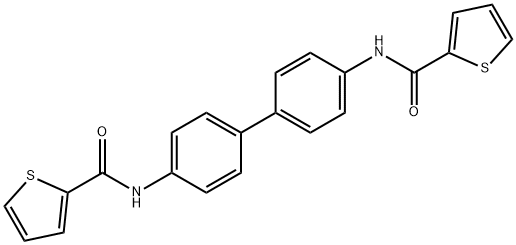 N,N'-4,4'-biphenyldiyldi(2-thiophenecarboxamide) 结构式